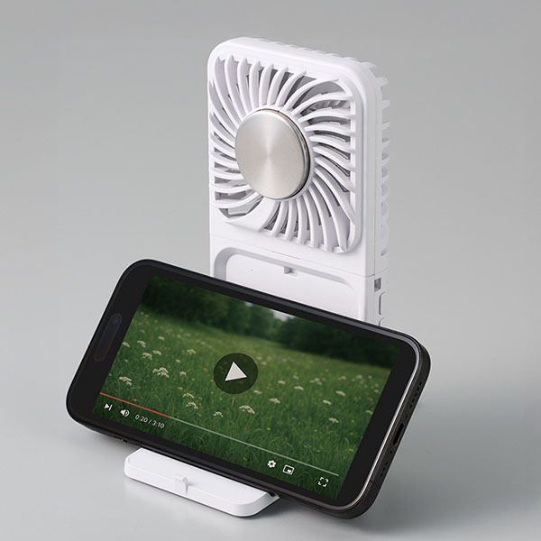 スマホスタンド付冷却プレートUSBファン スマホスタンド付冷却プレートUSBファン