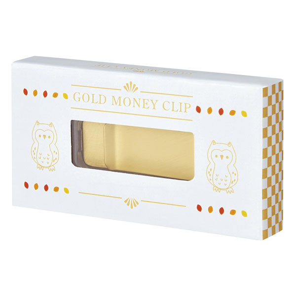 金色のマネークリップ 金色のマネークリップ