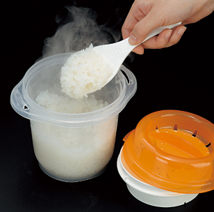 レンジで簡単ごはん炊き レンジで簡単ごはん炊き