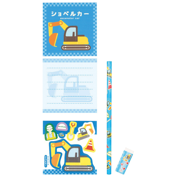 乗り物文具4点セット 乗り物文具4点セット