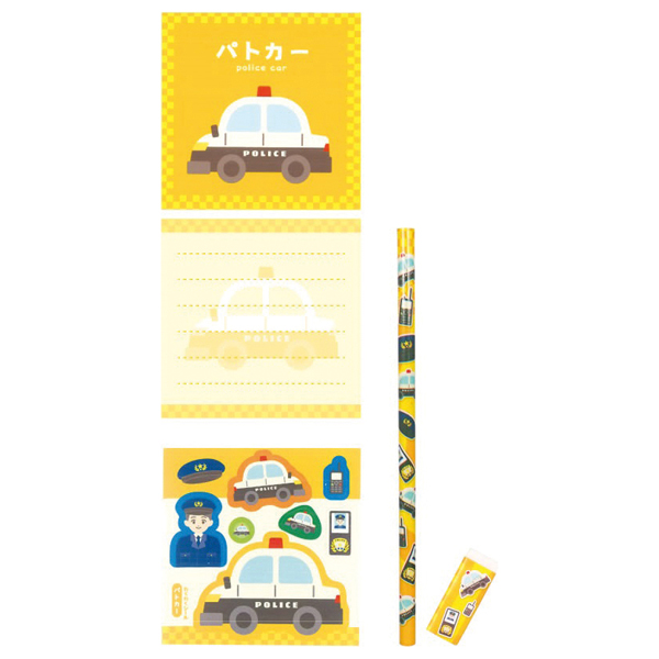 乗り物文具4点セット 乗り物文具4点セット